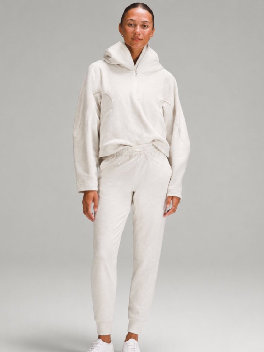lululemon Soft Jersey Classic-Fit Mid-Rise Jogger Bone Size 6 Like New